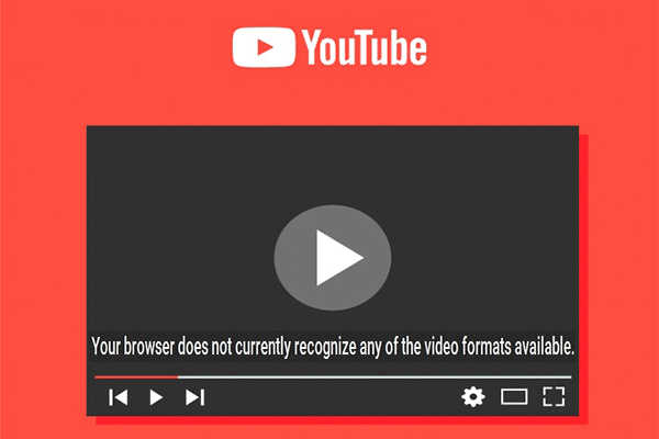 Fix: Your Browser Does Not Recognize Any of the Video Formats - MiniTool