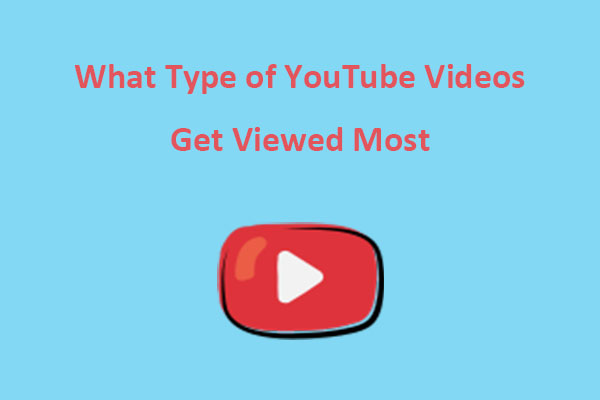 Most viewed types of youtube online videos