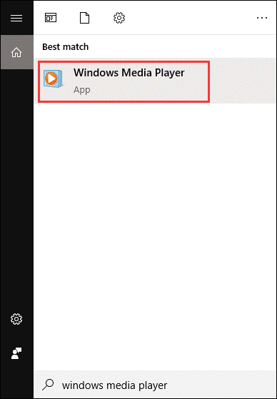 launch Windows Media Player