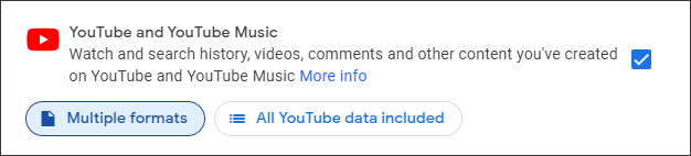 select YouTube and YouTube Music