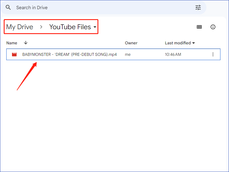 check video in Google Drive