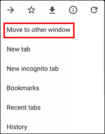 tap Move to other window