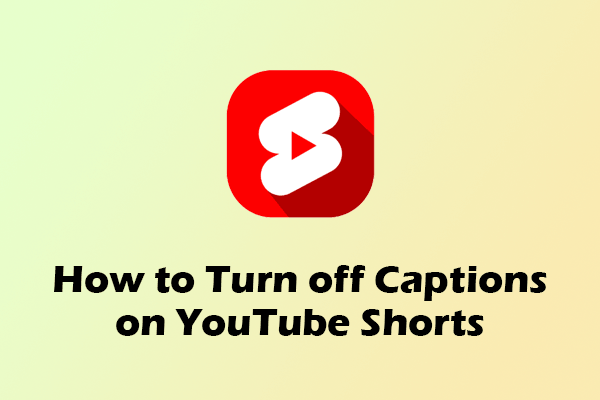 Quick Guide: How to Turn off Captions on YouTube Shorts