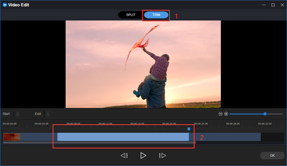 use MiniTool MovieMaker to trim a YouTube video