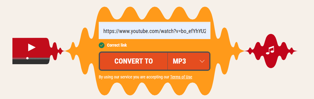 paste the URL of YouTube video into the bar