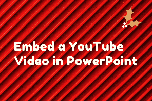 embed a youtube video in powerpoint