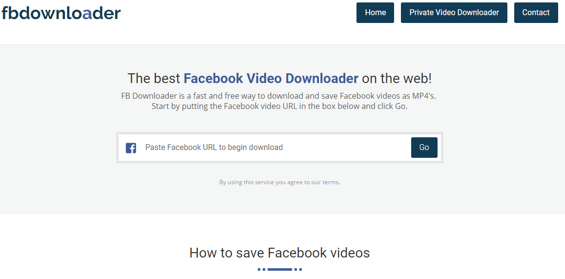 free online facebook video downloader