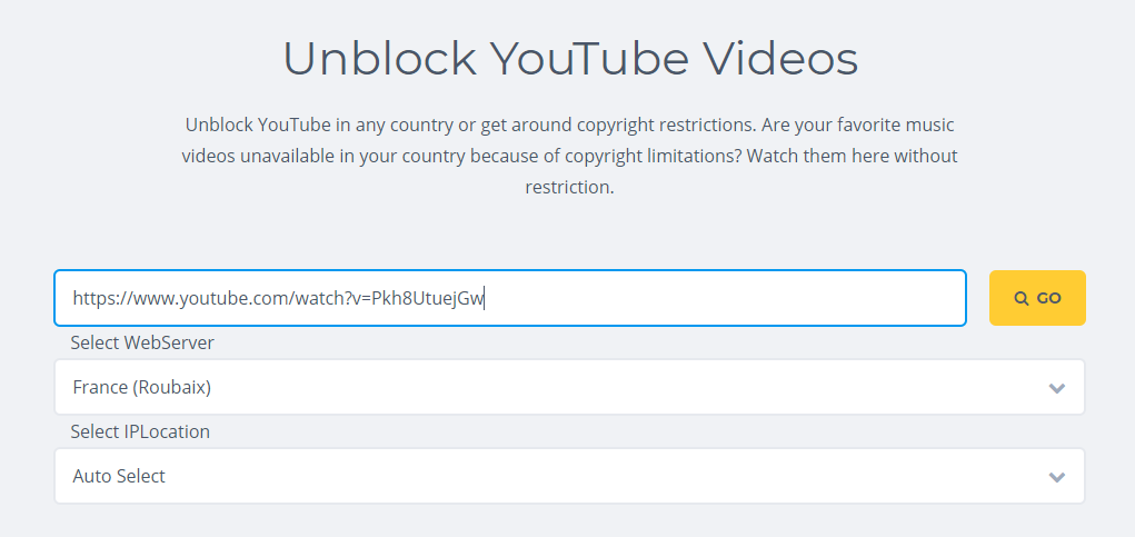 unblock you tube