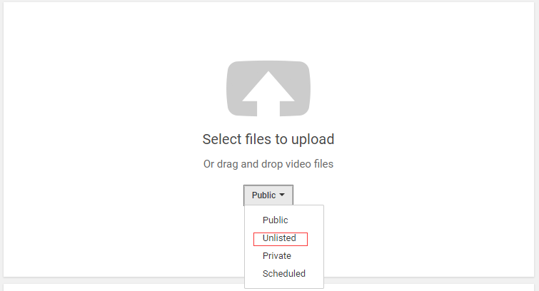 select unlisted option