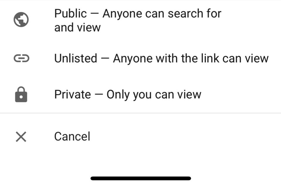 how do you make youtube videos private