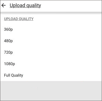 choose full quality to make videos smooth and clear