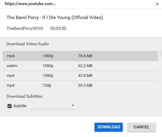 4k video downloader cannot find valid format