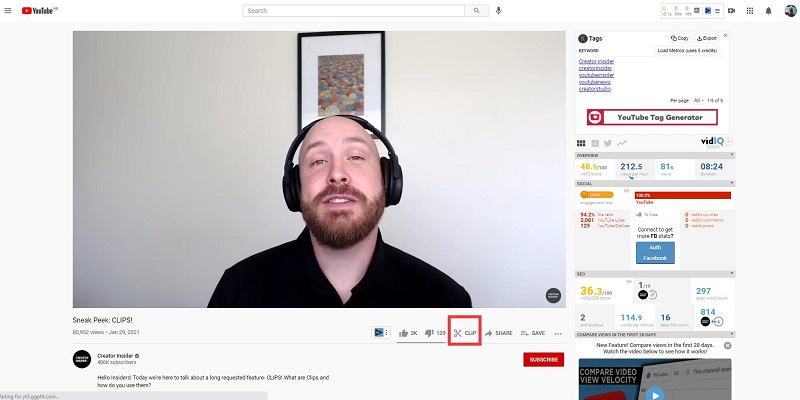 Youtube is testing clip how to take clips from youtube