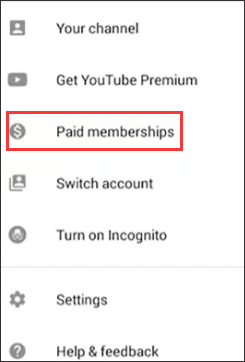 choose Paid memberships