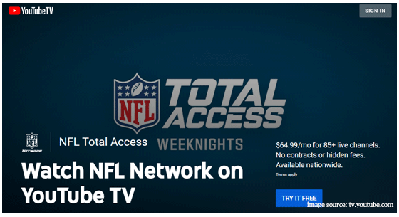 youtube tv nfl coverage