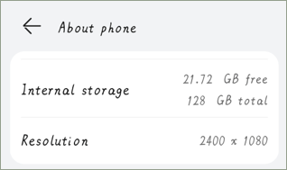 check phone storage