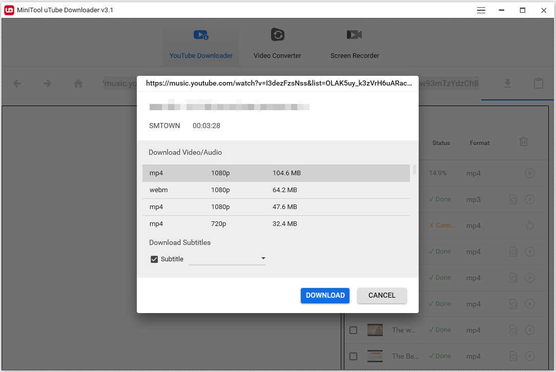 choose a file format