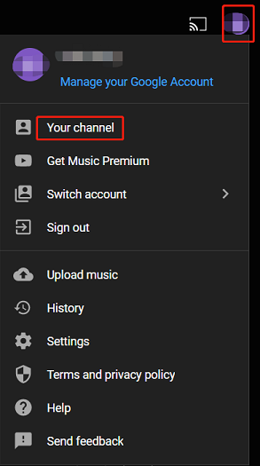 select Your channel