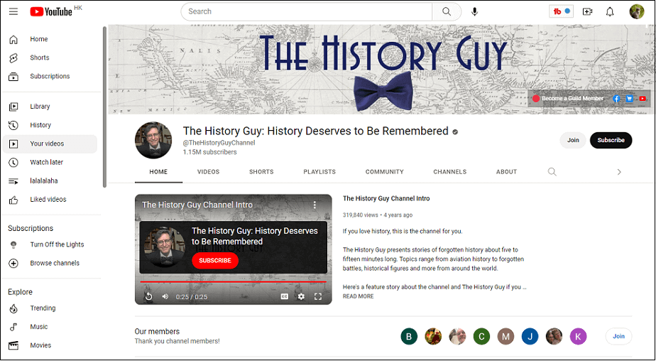 The 8 Best History YouTube Channels for History Lovers - MiniTool - Does You Tube Tv Have The History Channel
