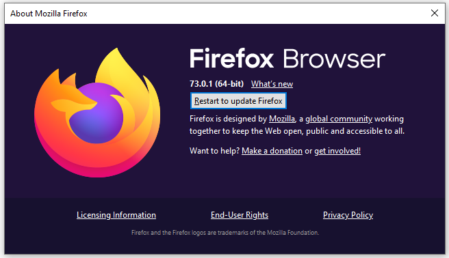 mettre à jour Firefox