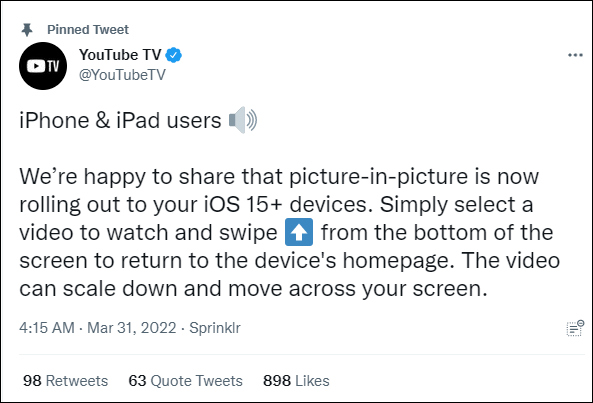YouTube TVチームの発言