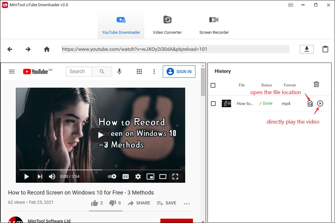 Solução Não Consigo Baixar Vídeos Do Youtube Minitool Utube Downloader 1728